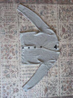 Grey Banana Republic Cropped Cardigan Sweater